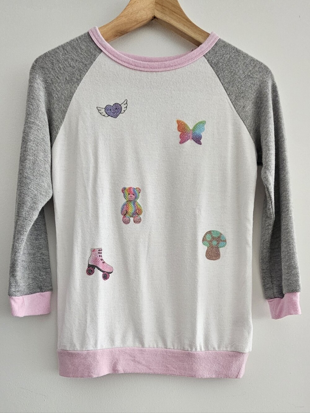 Lauren Moshi Sticker Beans Sweatshirt Size 10